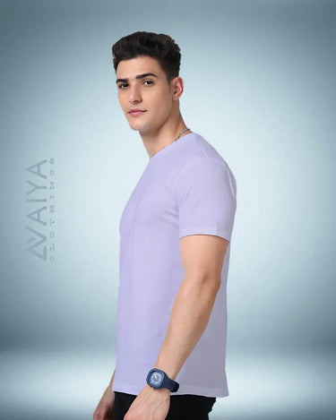 Supima Cotton T-Shirt for Men & Women | Lavender - Avaiya Store
