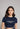 Undercover Lover | Women Crop Top | Navi Blue - Avaiya Store