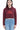 Keep Flying | Women’s Crop Hoodie | Maroon - Avaiya Store