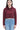 Babe | Women’s Crop Hoodie | Maroon - Avaiya Store
