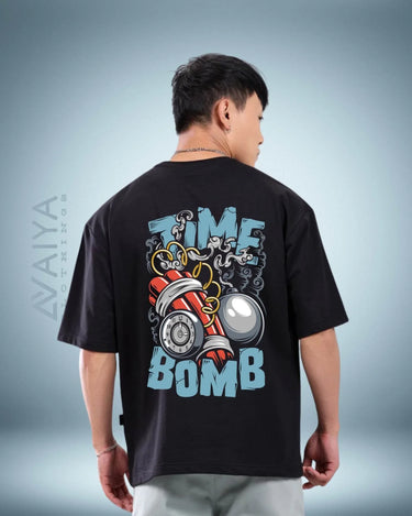 Time bomb Oversized T-Shirt | Black | Premium Quality by AvaiYa | Unisex - Avaiya Store
