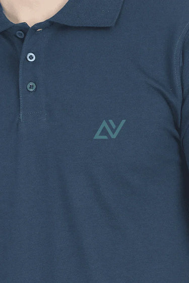 Classic Polo T-Shirts | Petrol Blue - Avaiya Store