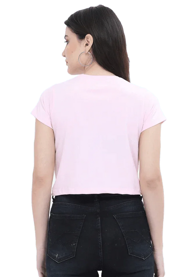 Nobody's Perfect | Women Crop Top | Light Baby Pink - Avaiya Store