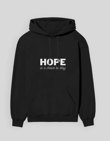 Hope | Classic Comfort Hoodie | Unisex | Black - Avaiya Store