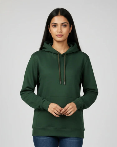 Plain Bottle Green Classic Hoodie | For Man And Woman - Avaiya Store