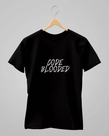 Code Blooded | Black | Classic T-Shirt | For Man And Woman - Avaiya Store