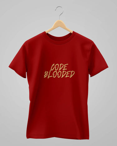 Code Blooded | Red | Classic T-Shirt | For Man And Woman - Avaiya Store
