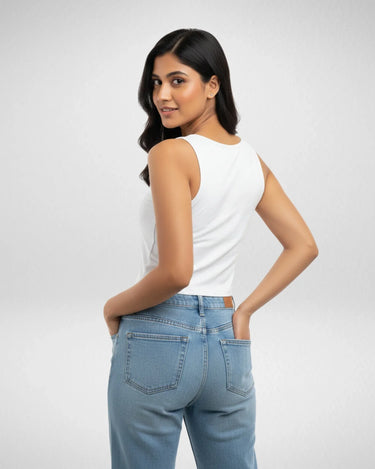 Future Millionaire | Women’s Crop Tank | White - Avaiya Store