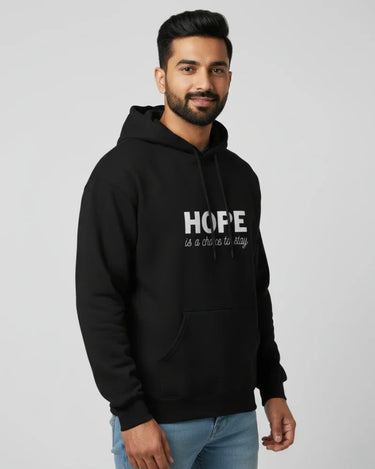 Hope | Classic Comfort Hoodie | Unisex | Black - Avaiya Store
