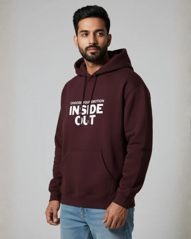 Inside Out | Classic Comfort Hoodie | Unisex | Maroon - Avaiya Store