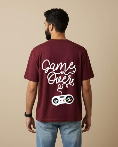 Game Over Oversized T-Shirt | Premium Quality by Avaiya | Unisex - Avaiya Store
