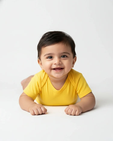Kids Rompers | 0-12M | Yellow - Avaiya Store