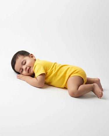 Kids Rompers | 0-12M | Yellow - Avaiya Store