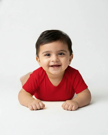 Kids Rompers | 0-12M | Red - Avaiya Store