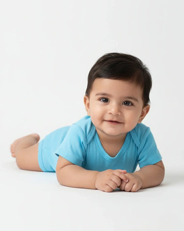 Kids Rompers | 0-12M | Sky Blue - Avaiya Store