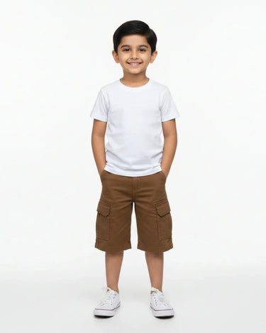 Crew Neck T-Shirt | 5-13 Yrs | For Both Girls & Boys | White - Avaiya Store