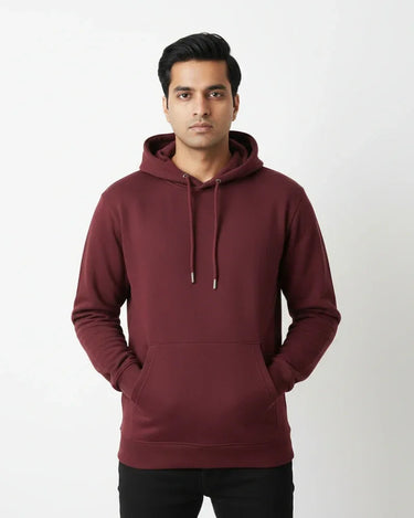 Plain Maroon Classic Hoodie | For Man And Woman - Avaiya Store