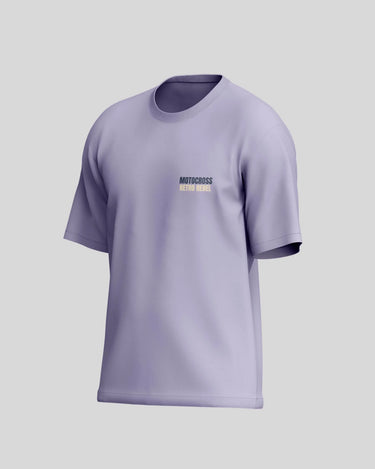 Motocross Retro Rebel Oversized T-Shirt | Lavender | Premium Quality by AvaiYa | Unisex - Avaiya Store