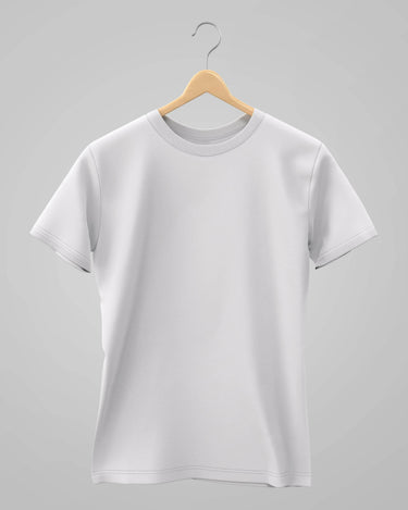 Plain Classic T-Shirt | For Man & Woman | White - Avaiya Store