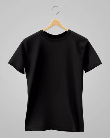 Plain Classic T-Shirt | For Man & Woman | Black - Avaiya Store