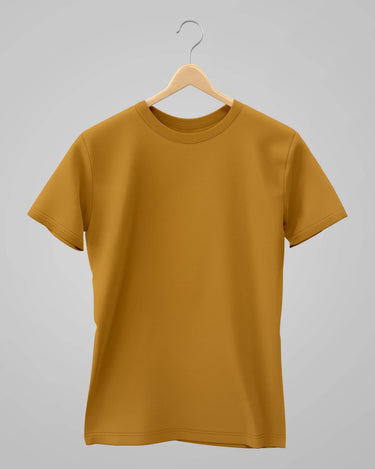 Plain Classic T-Shirt | For Man & Woman | Mustard Yellow - Avaiya Store