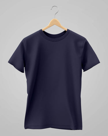 Plain Classic T-Shirt | For Man & Woman | Navi Blue - Avaiya Store
