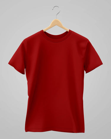 Plain Classic T-Shirt | For Man & Woman | Red - Avaiya Store
