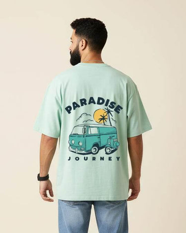 Paradise Journey Oversized T-Shirt | Mint | Premium Quality by Avaiya | Unisex - Avaiya Store