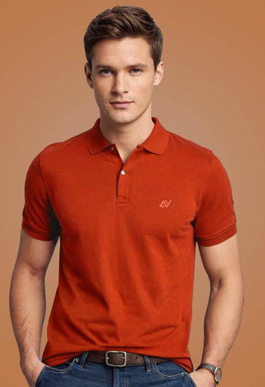 Classic Polo T-Shirts | Brick red - Avaiya Store