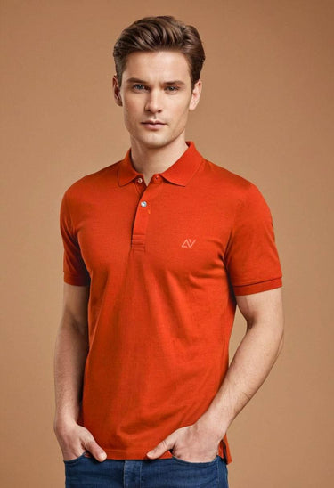 Classic Polo T-Shirts | Brick red - Avaiya Store