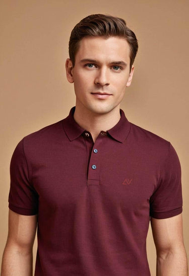 Classic Polo T-Shirts | Maroon - Avaiya Store
