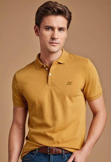 Classic Polo T-Shirts | Mustard Yellow - Avaiya Store