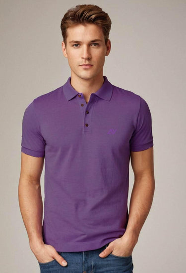 Classic Polo T-Shirts | Purple - Avaiya Store