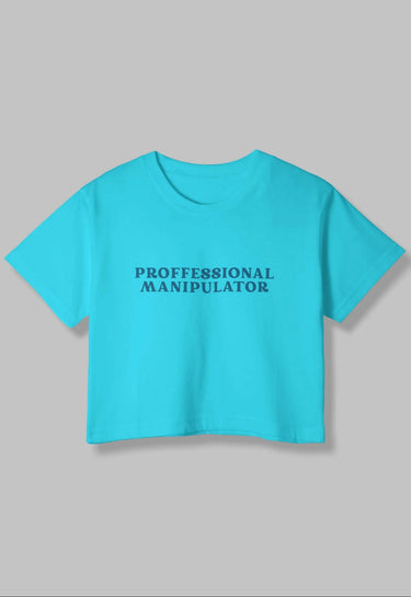 Professional Manipulator | Women Crop Top | SkyBlue - Avaiya Store