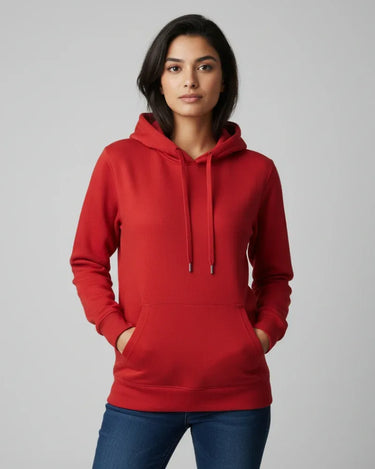 Plain Red Classic Hoodie | For Man And Woman - Avaiya Store