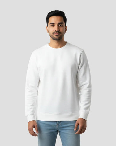 Plain White Sweatshirt | For Man & Woman - Avaiya Store