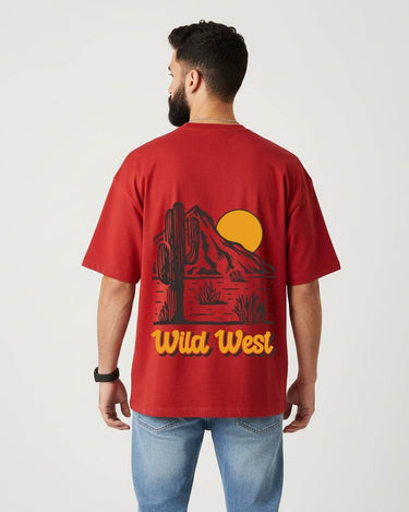 Wild West Oversized T-Shirt | Premium Quality by Avaiya | Unisex - Avaiya Store