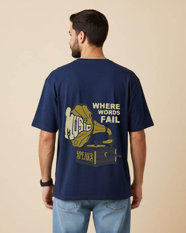 Where Words Fail Oversized T-Shirt | Premium Quality by AvaiYa | Unisex - Avaiya Store