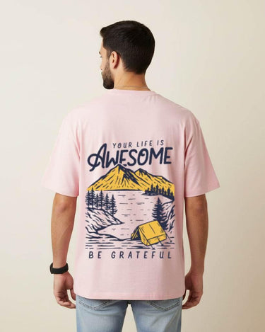 Your Life is Awesome Oversized T-Shirt | Mint | Premium Quality by Avaiya | Unisex - Avaiya Store