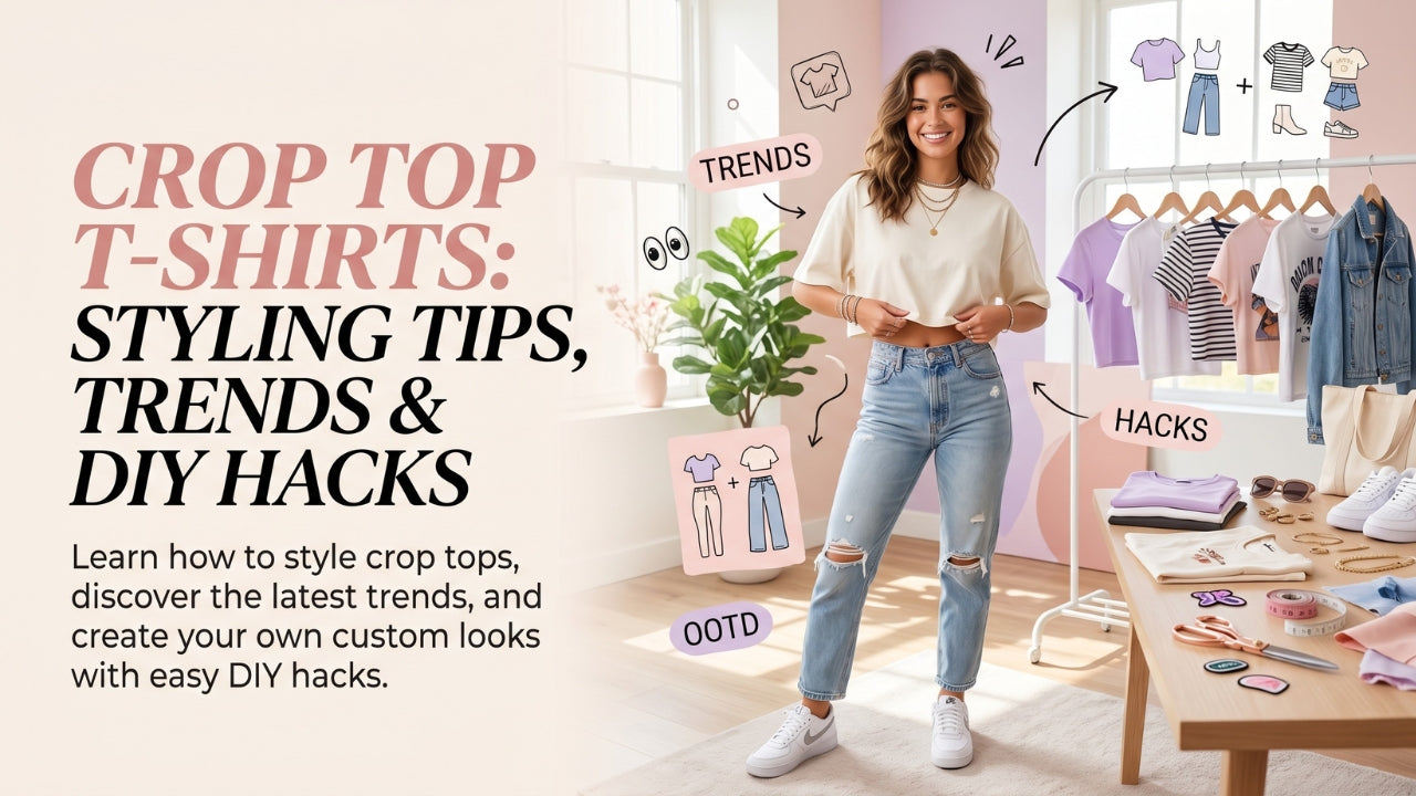 Crop Top T-Shirts: Styling Tips, Trends & DIY Hacks | Avaiya Clothings