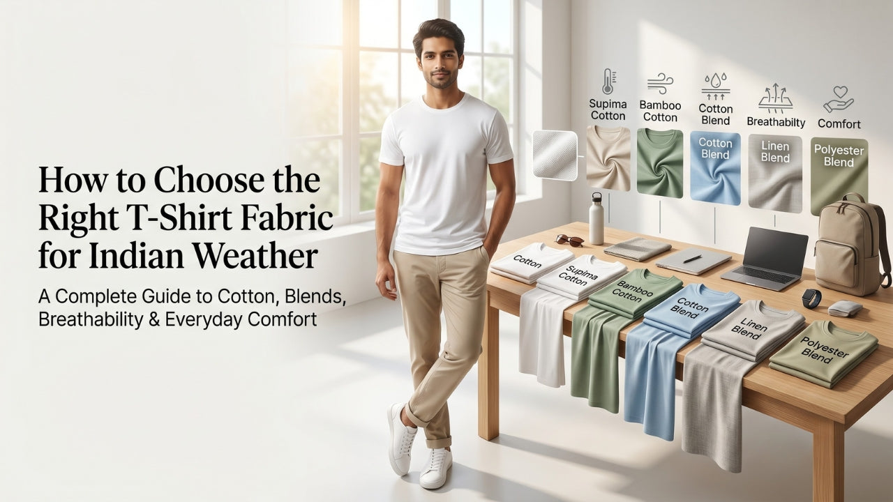 How to Choose the Right T-Shirt Fabric for Indian Weather