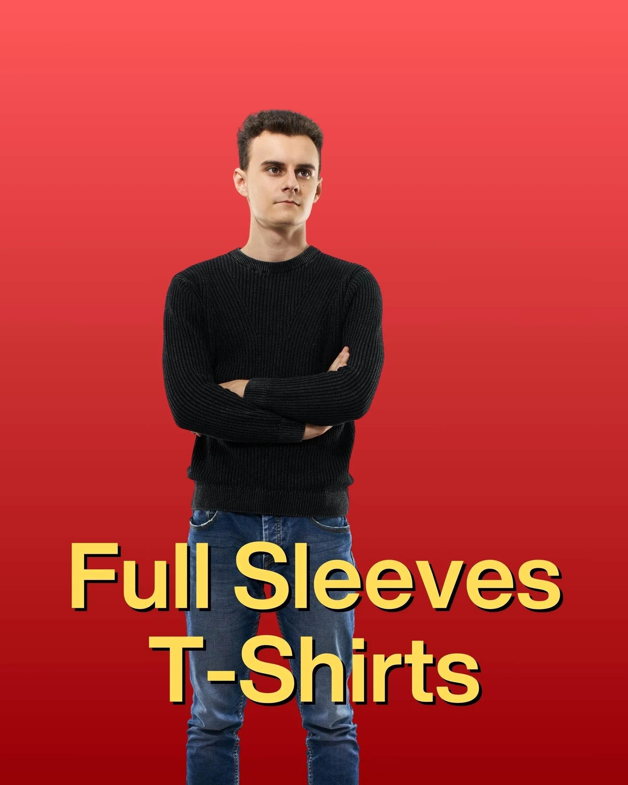 Full Sleeves Round Neck T-shirts - Avaiya Store