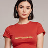 Pretty Little Girl | Women Crop Top | Red - Avaiya Store