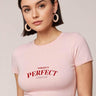 Nobody's Perfect | Women Crop Top | Light Baby Pink - Avaiya Store
