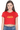 When in Doubt | Women Crop Top | Red - Avaiya Store