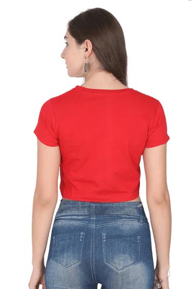 Game Over | Women Crop Top | Red - Avaiya Store