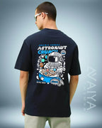Astronaut Crunch Oversized T-Shirt | Maroon | Premium Quality by AvaiYa | Unisex - Avaiya Store