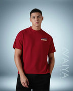 Motocross Retro Rebel Oversized T-Shirt | Red | Premium Quality by AvaiYa | Unisex - Avaiya Store