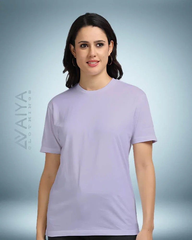 Supima Cotton T-Shirt for Men & Women | Lavender - Avaiya Clothings