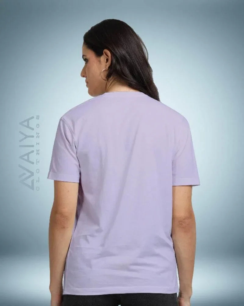 Supima Cotton T-Shirt for Men & Women | Lavender - Avaiya Clothings